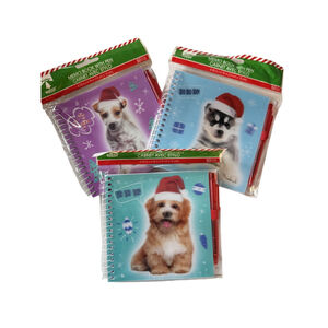 NWT Christmas 3 pack - 3D Petpals Puppy Memo Book With Pen 50 Sheets New Sealed